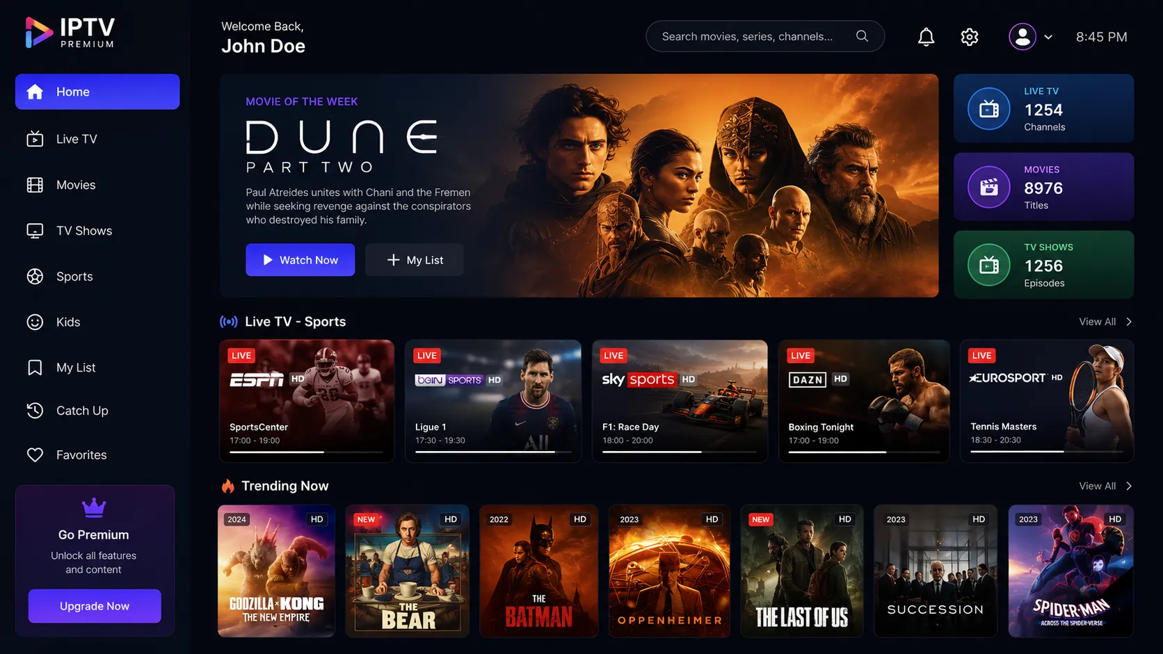 IPTV boxes and streaming devices